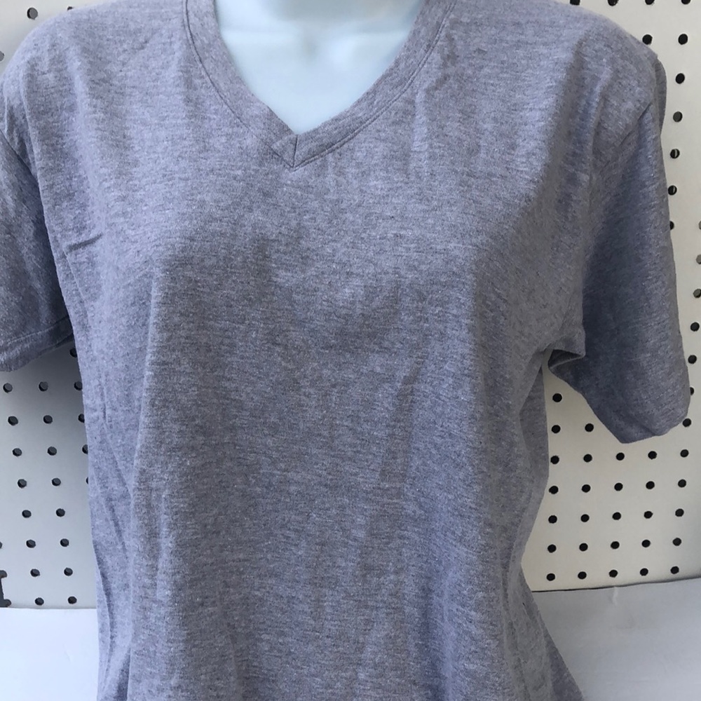 Gem rock Gray Short Sleeves top